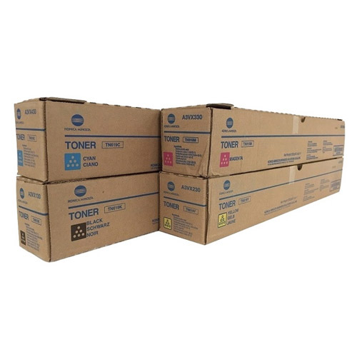 Konica Minolta Bizhub TN619 CMYK Full Set 4 Color Toner Cartridge for AccurioPress C3070, C3080, C4070, C4080 MFPs Best Price in Bangladesh