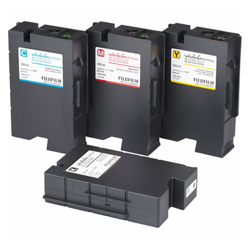 FujiFilm 4 Colors (C, M, Y, K) of Dye-Based Ink  (volume: 200 ml per color) High Quality Frontier DE Ink Cartridge Price in Bangladesh