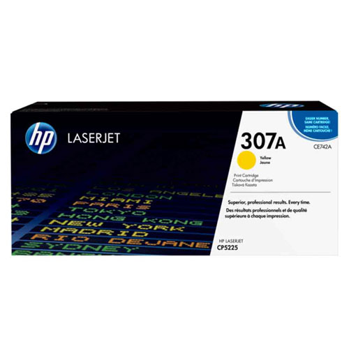 HP 307A (CE742A) Original Yellow Toner Cartridge, CE742A Price in Dhaka, Bangladesh