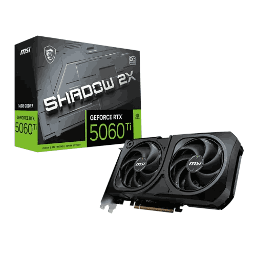MSI GeForce RTX 5060 Ti 16G SHADOW 2X OC PLUS 16GB GDDR7 Graphics Card Price in Bangladesh