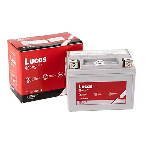 Lucas RTX4L-B 12V-4Ah Motorcycle Battery Price in Bangladesh