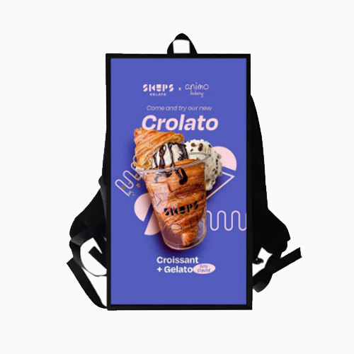 Nerox NB23A 23.8 inch Human Android Walking Backpack Advertising Machine LCD Display in Bangladesh