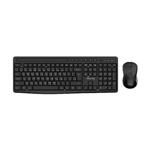 Value Top KMW1096B Black Wireless Silent Office Keyboard & Mouse Combo with Bangla Price in Bangladesh