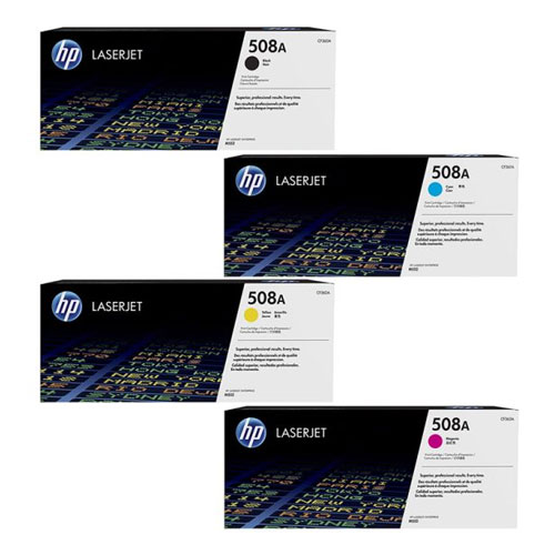 HP 508A CMYK Full Set Original Laser Toner Cartridge