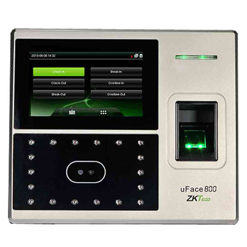 ZKTeco uFace 800 Multi-Biometric Time Attendance and Access Control Terminal in Bangladesh
