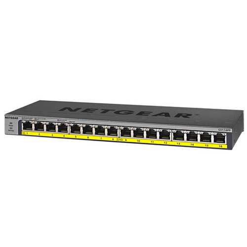 Netgear GS116LP 16-Port Gigabit Ethernet Rackmount Unmanaged PoE/PoE+ Switch Price in Bangladesh