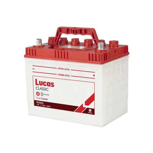Lucas CLS N50Z/L 12V-60Ah Vehicle Battery Price in Bangladesh