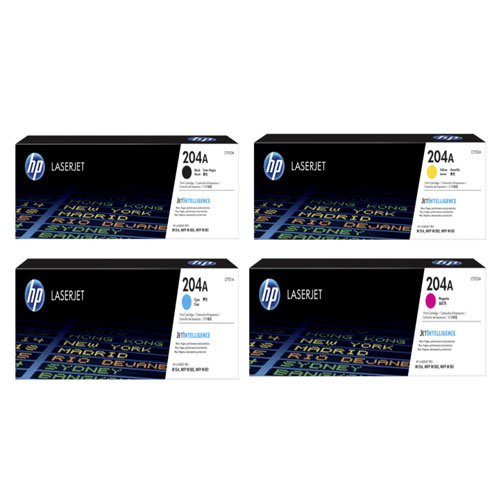 HP 204A CMYK Full Set Laser Toner Cartridge
