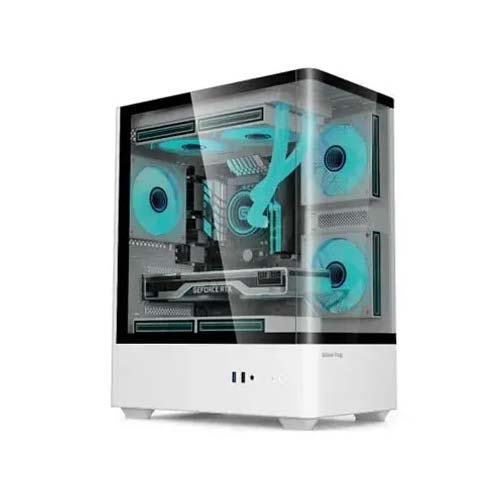 Value Top NUBIA 20F5W-MI Micro ATX Full White Gaming Casing Price in Bangladesh