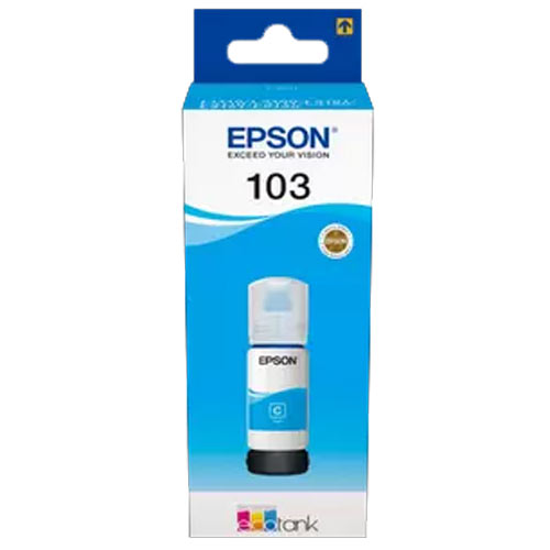 Epson 103 Original Cyan Ink Bottle in Bangladesh
