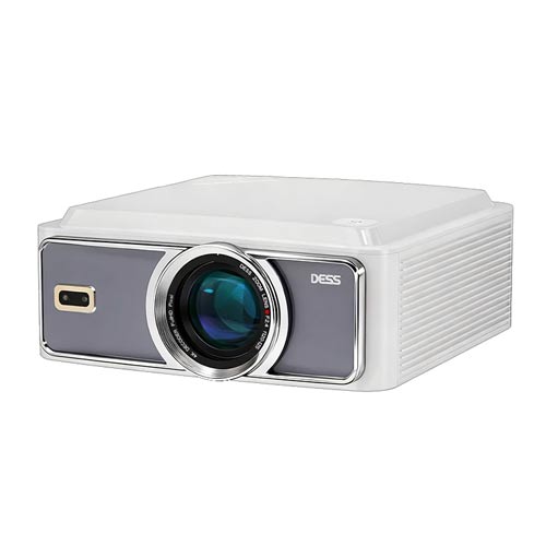Dess C5 Pro White 2200 ANSI 4K Decoding Projector with WiFi and Bluetooth in Bangladesh
