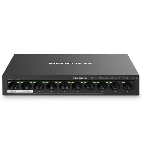 Mercusys MS110P 10-Port 10/100Mbps PoE Desktop Switch Price in Bangladesh