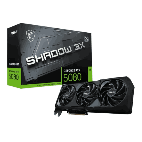 MSI GeForce RTX 5080 16G SHADOW 3X OC 16GB GDDR7 Graphics Card Price in Bangladesh