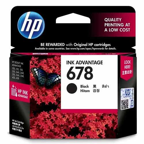 HP 678 Black Original Ink Advantage Cartridge