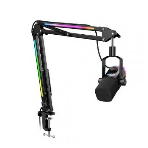 FIFINE AmpliGame AM8PROT Dynamic Microphone Kit with RGB Boom Arm Stand Price in Bangladesh