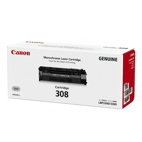 Canon 308 Black Genuine Toner Cartridge [CANON LBP3300, LBP3360]