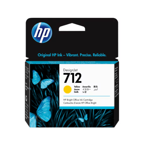 HP 712 Yellow Original DesignJet Ink Cartridge in Bangladesh