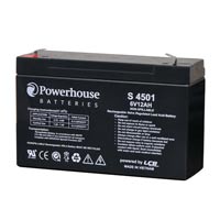 PowerHouse S4501 6V 12Ah 4.8mm/F1 Sealed Lead Acid Battery