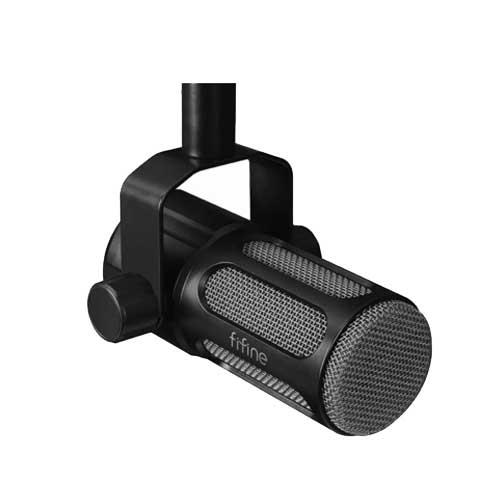 FIFINE AmpliTank Tank1 XLR Dynamic Microphone All Metal Body with Low-Cut & Mid-Boost Switch