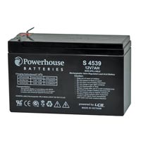 PowerHouse S4539 12V-7Ah 6.3mm/F2 Sealed Lead Acid Battery