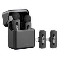 BOYA BY-V3 Combo 2.4 GHz Dual-Channel Wireless Microphone for Android & IOS Price in Bangladesh