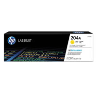 HP 204A Yellow Original LaserJet Toner Cartridge, CF512A