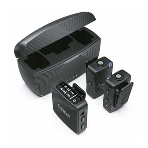 FIFINE M9 Dual Wireless Lavalier Microphone System With Charging Case