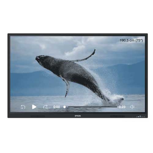 Epson PowerBoardPRO EI-P7501 75″ 4K UHD Interactive Flat Panel Display