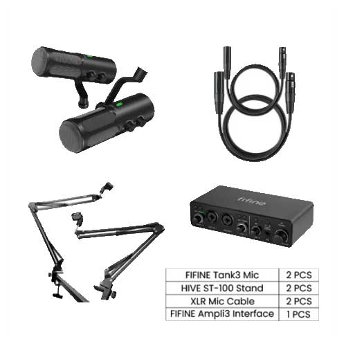 FIFINE APMPLITANK TANK3 Podcasting & Streaming Combo Setup