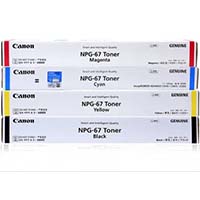 Canon NPG-67 CMYK Four Color Toner Cartridge