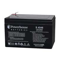 PowerHouse S4548 12V-12Ah 6.3mm/F2 Sealed Lead Acid Battery