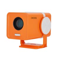 Dess T1 Orange White Outdoor Portable Mini 4K Projector in Bangladesh