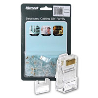 Micronet SP1113 Cat 6 RJ45 Cable Connector-Pack of 20 Pieces Box