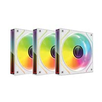 Value Top CR10-W1236ARGB 120mm (3xFAN) ARGB White Casing Cooling Fan With Control Hub