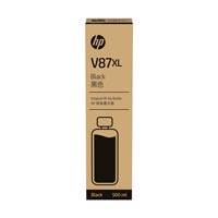 HP V87XL 500-ml Original Black Bottled Ink Cartridge